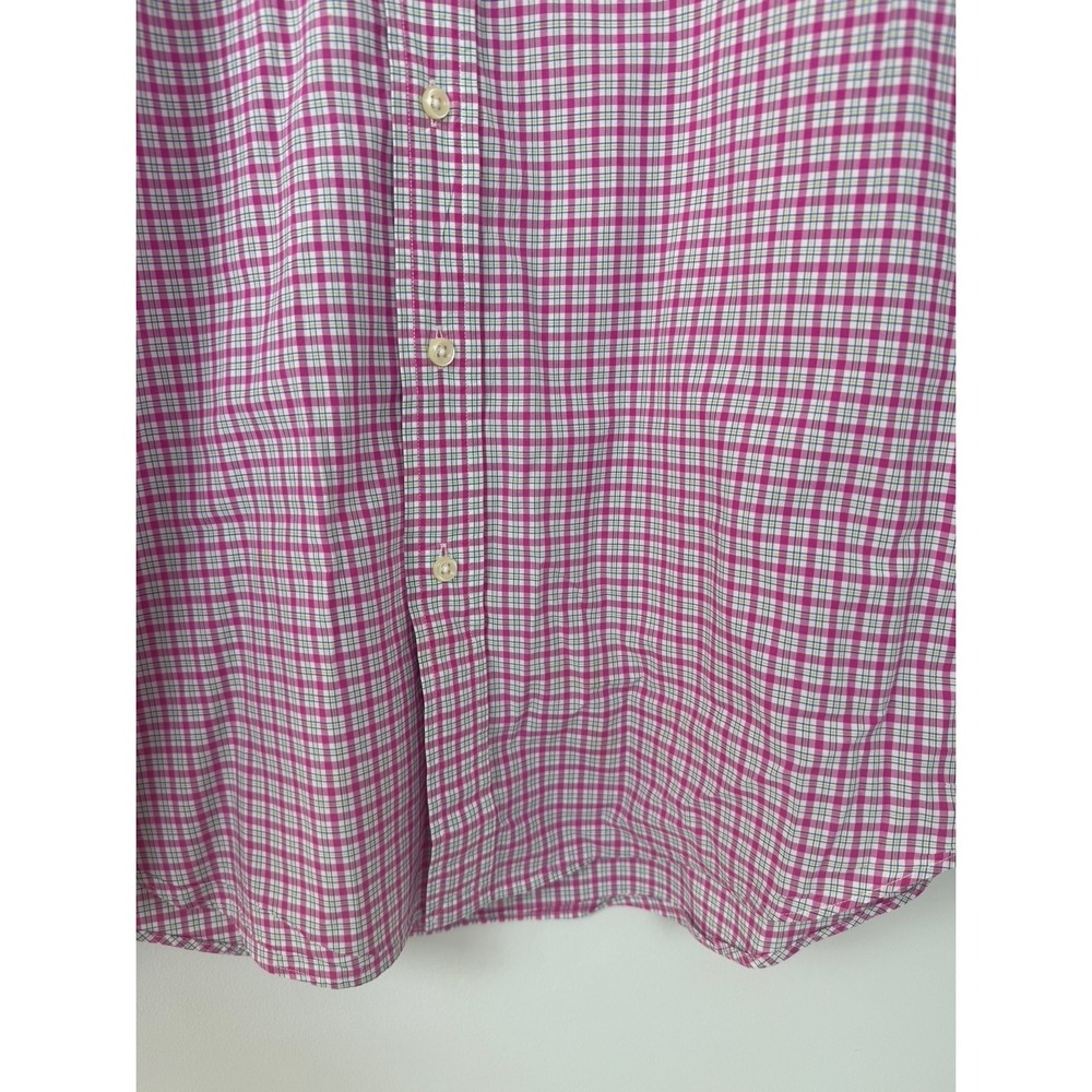 READ Ralph Lauren Mens Pony Pink Plaid Button Down Shirt Long Sleeve Top M - Picture 9 of 15
